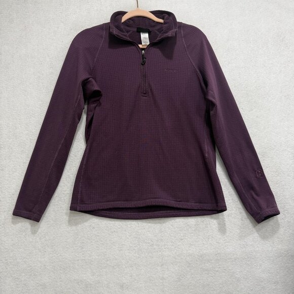Patagonia R1 Fleece Pullover Womens Medium Purple Quarter Zip Base Layer Top - Picture 1 of 10
